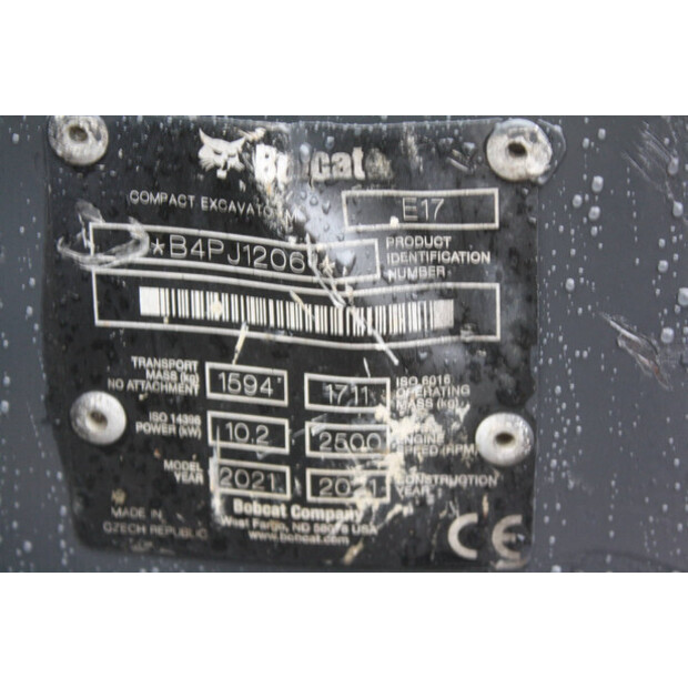 2021 BOBCAT E17-49080723