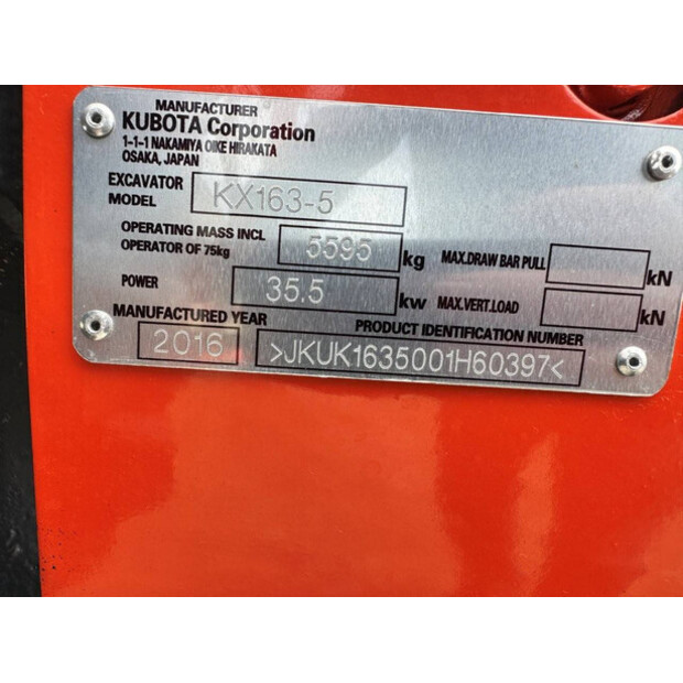 2016 KUBOTA KX163-5-49098730