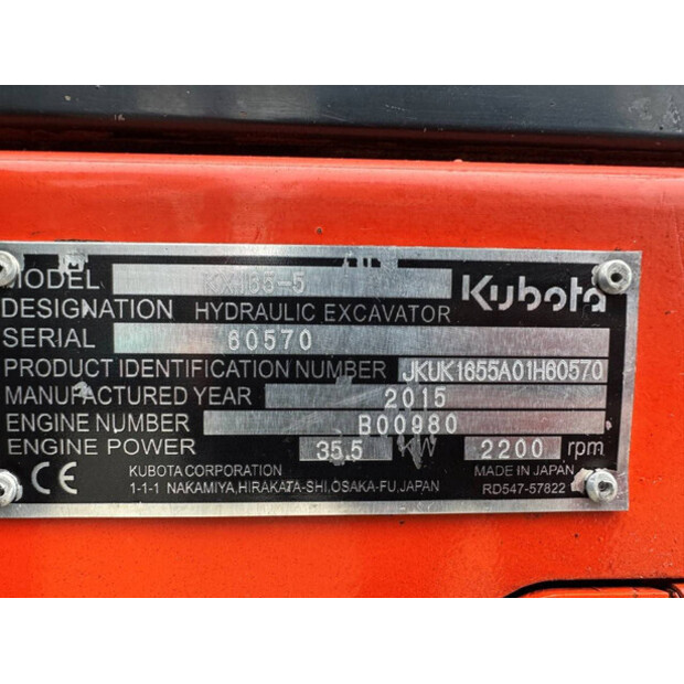 2015 KUBOTA KX165-5-49098858