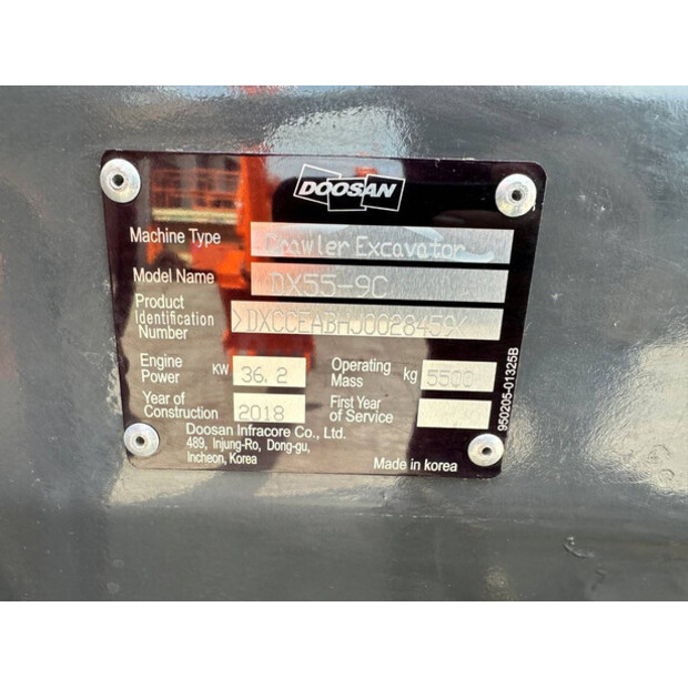 2018 دووسان DX55-9C-49098895