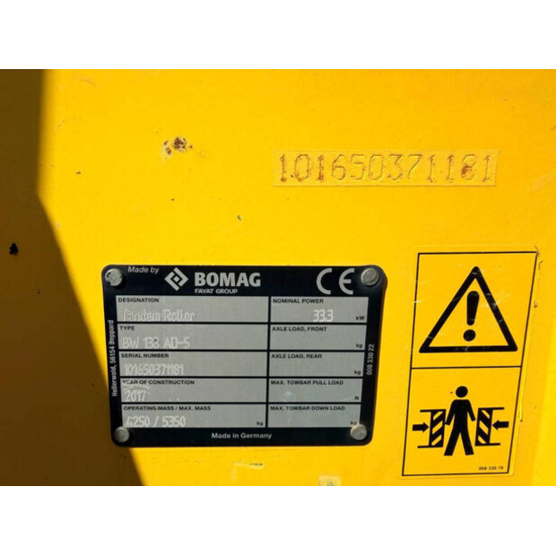 2017 BOMAG BW138AD-5-49109363
