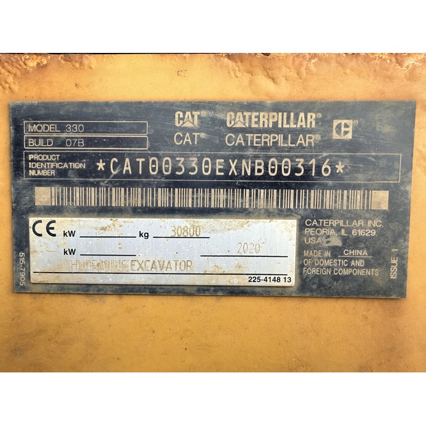 2020 Caterpillar 330-49112887