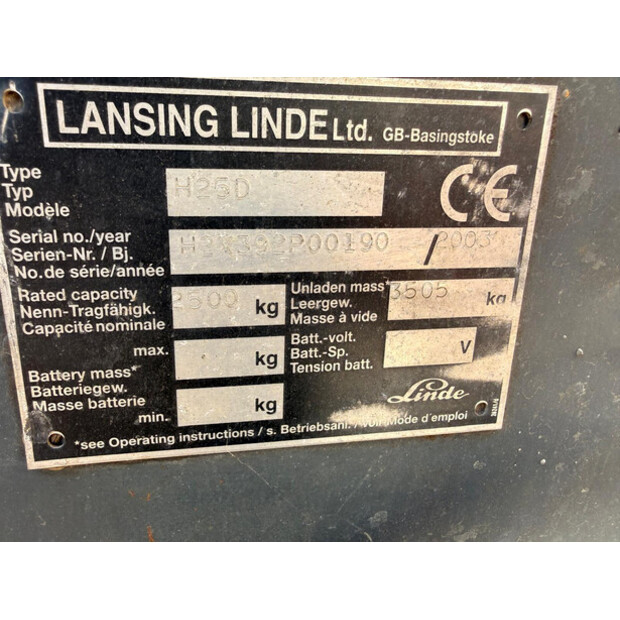2003 Linde H25D-49125760