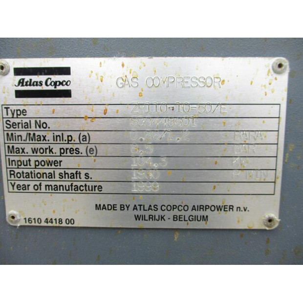 1999 Atlas-Copco ZR 110 - 10 - 50-49125963