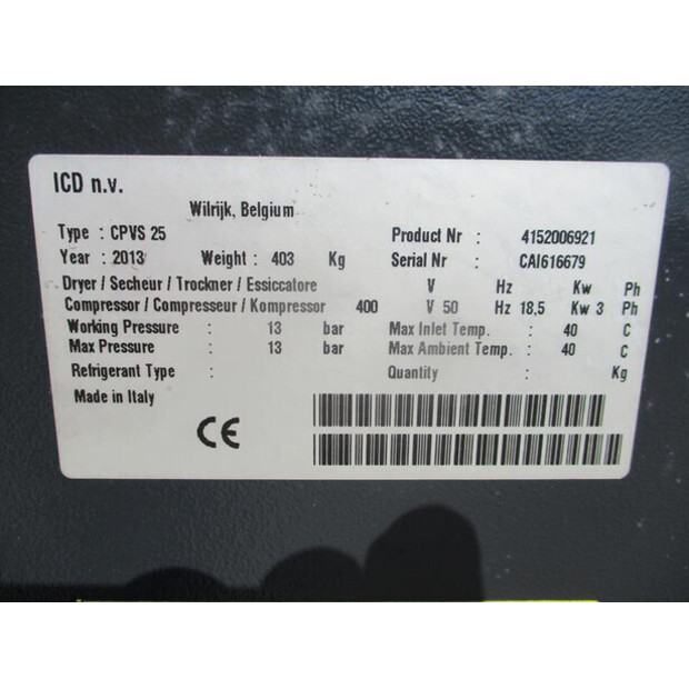 2013 CHICAGO PNEUMATIC CPVS 25-49125982