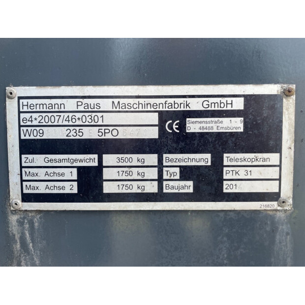 2014 Paus PTK 31-49148394