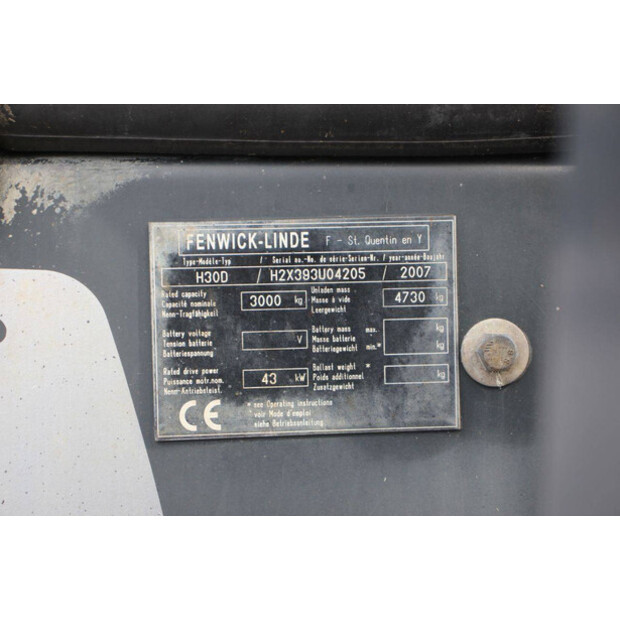 2007 Linde H30D-49149858