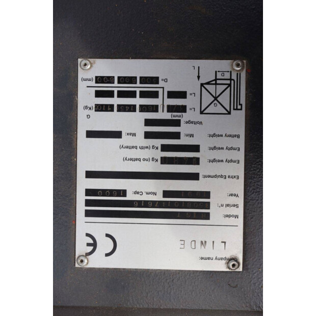 1991 Linde R16T-49151355