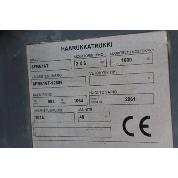 2018 Toyota 8FBE16T-49155536