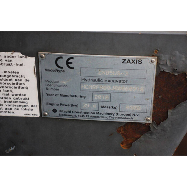 2010 Hitachi ZX85US-3-49156844