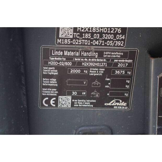 2017 ليندي H20D-02/600-49162213