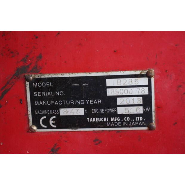 2013 TAKEUCHI TB285-49163039