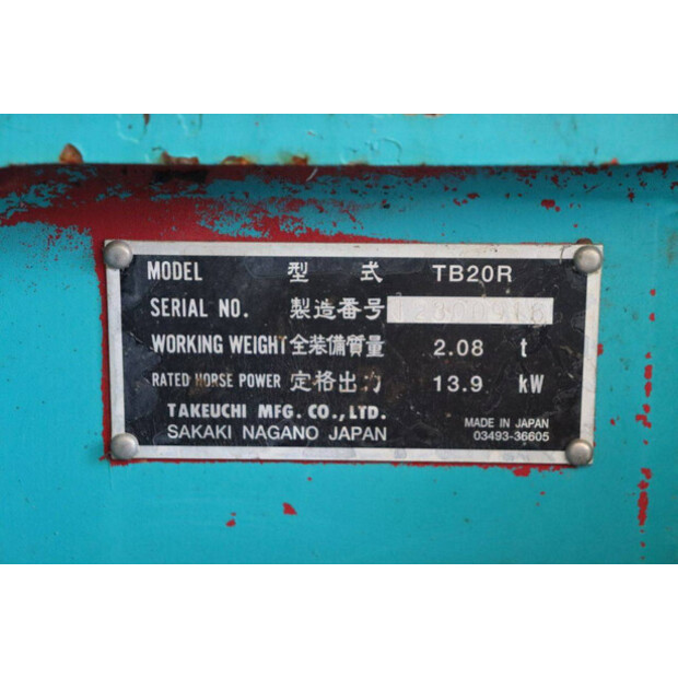 TAKEUCHI TB20R-49163310
