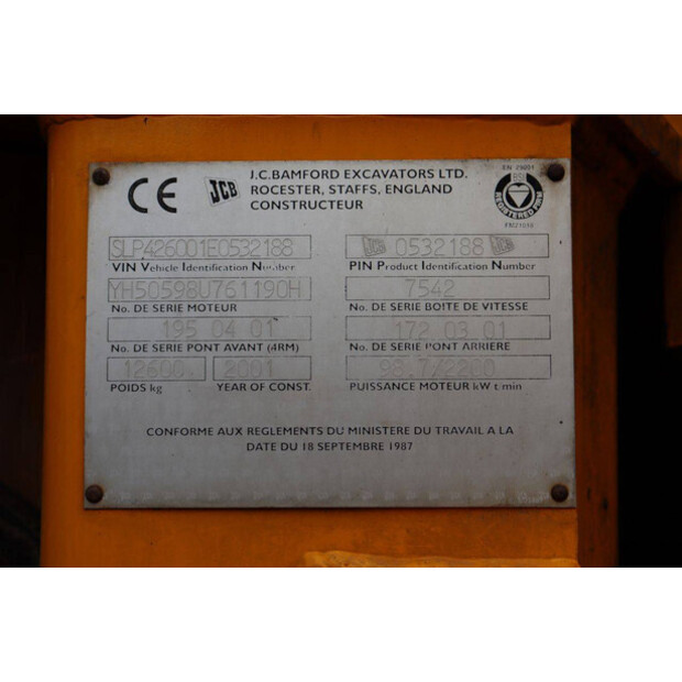 2001 JCB 426HT-49164088