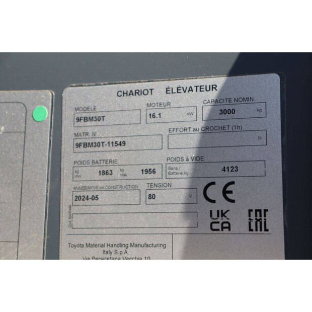 2024 Toyota 9FBM30T-49165111
