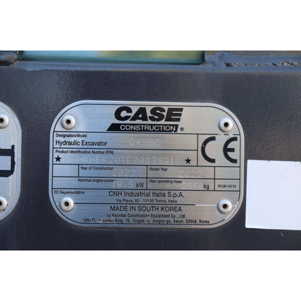 2022 CASE CX26C-49168306