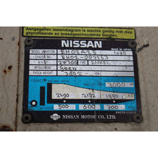 1990 NISSAN EH02A25-49168487