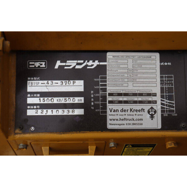 NYK - Nichiyu FB15P-43-370P-49175249