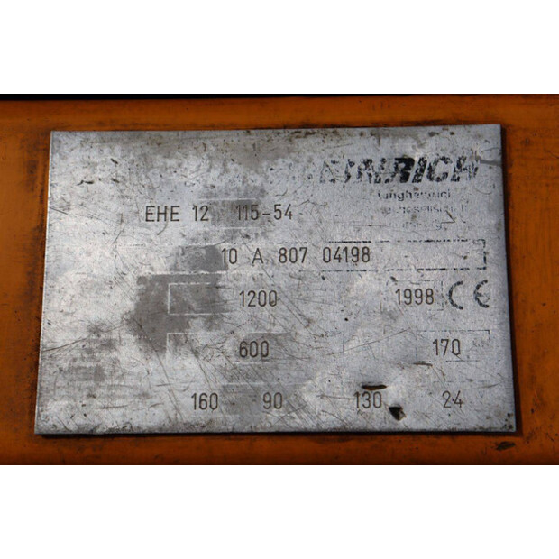 1998 Jungheinrich EHE 12 115-54-49175351