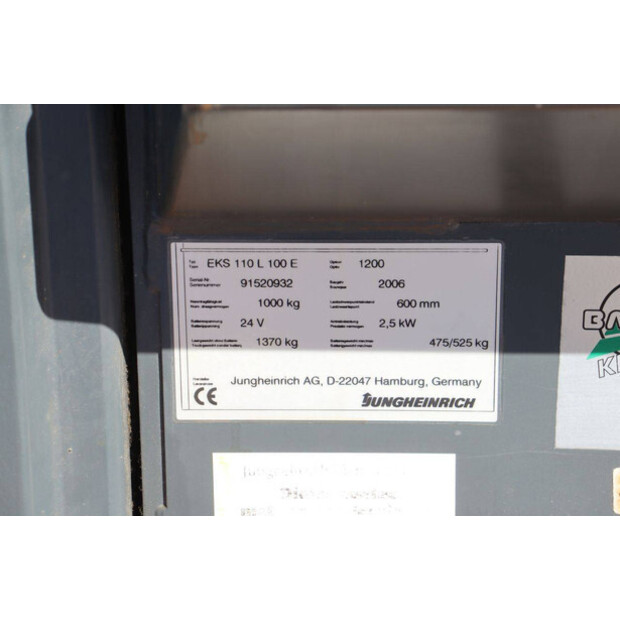 2006 Jungheinrich EKS110-49175656