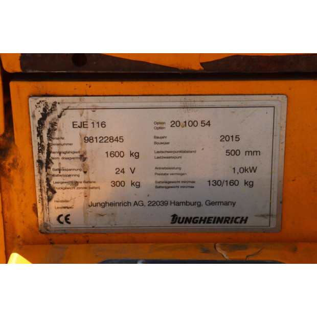 2015 Jungheinrich EJE 116-49175737