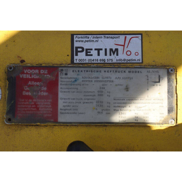 1987 Hyster A1.50XL-49175825