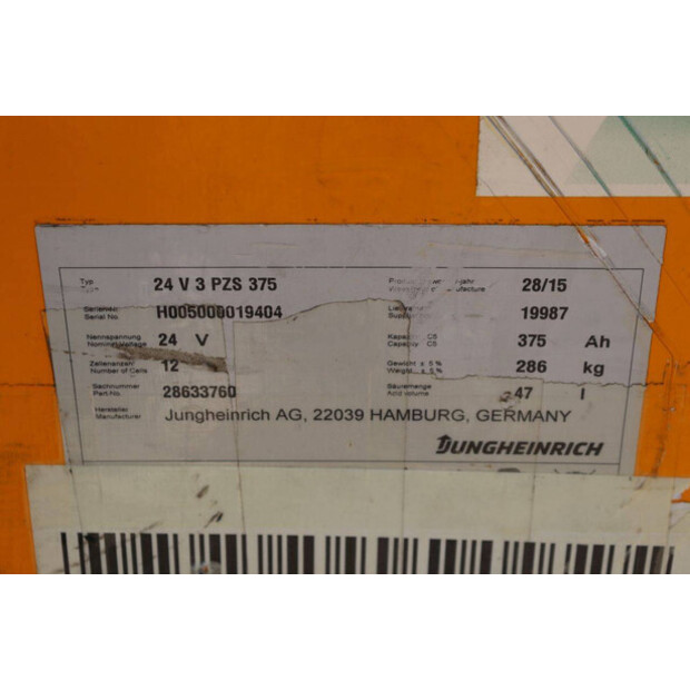 Jungheinrich 24 V 3 PZS 375-49175849