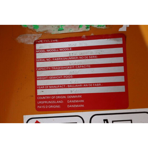 1989 VESTERGAARD 116-089 B-49180224
