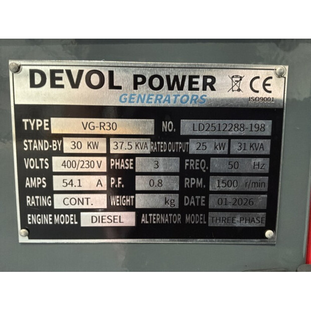 2026 Devol Power VG-R30-49205435