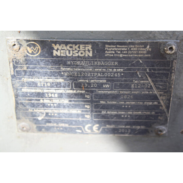 2012 Neuson ET18-49211718