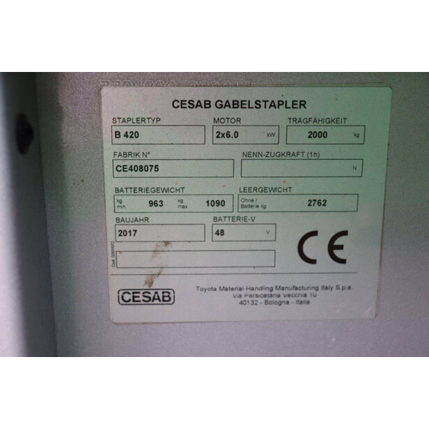 2017 Cesab B420-49226656