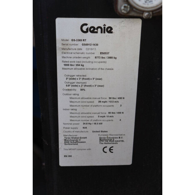 2013 Genie GS-3369 RT-49226840