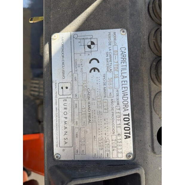 2004 Toyota 7FDF18-49230458