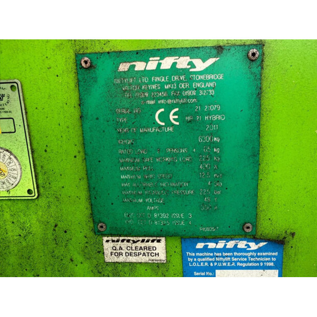 2011 Niftylift HR21 HYBRID-49239584