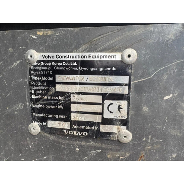 2021 فولفو EC300EL-49239628