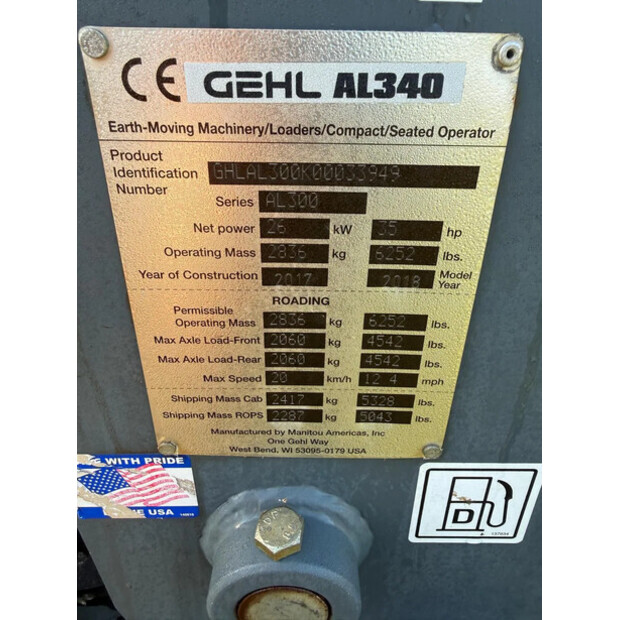 2017 Gehl AL340-49239720