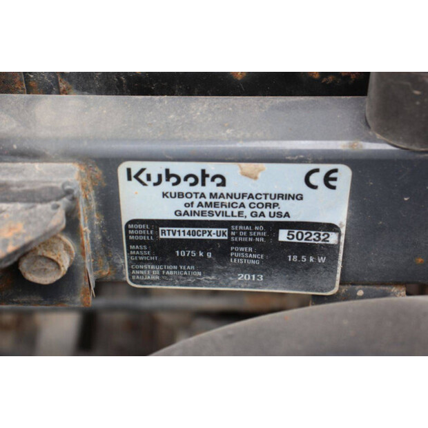 2013 KUBOTA RTV1140CPX-UK-49241990