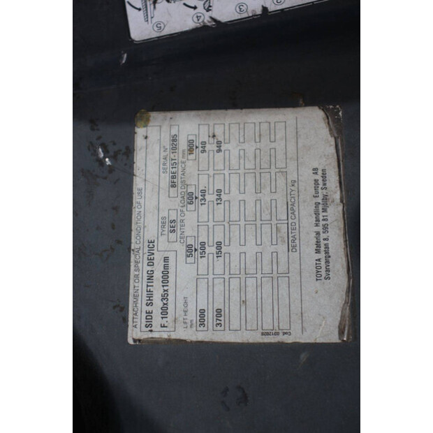 2016 تويوتا 8FBE15T-49242087