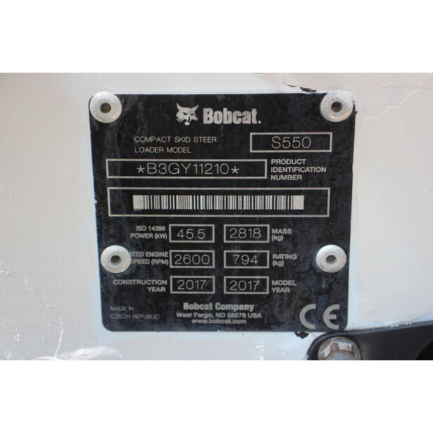 2017 BOBCAT S550-49242977