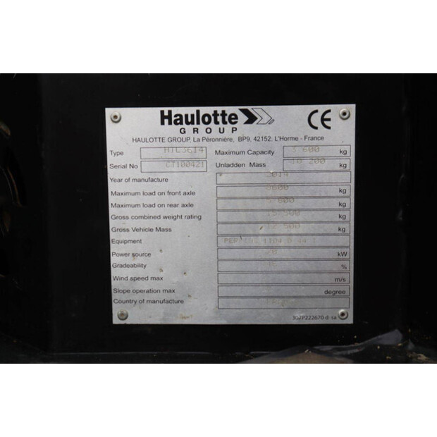 2019 Haulotte HTL3614-49245843