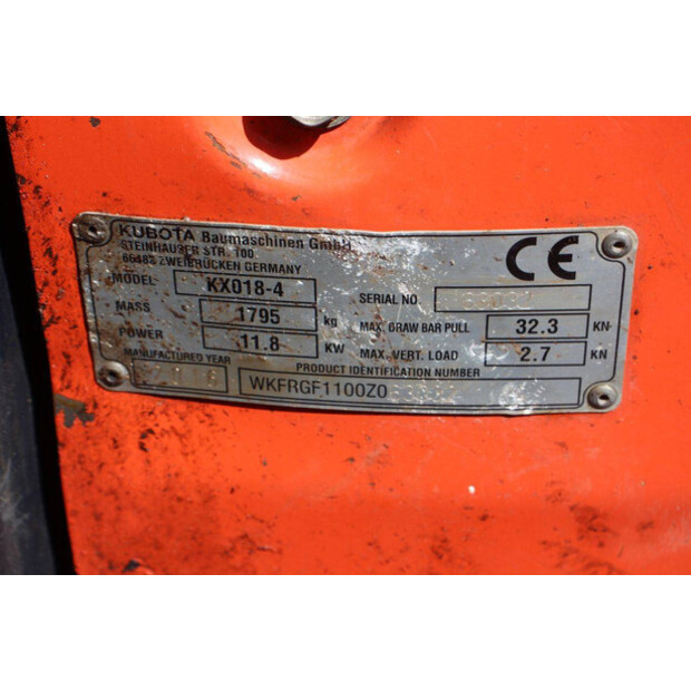 2016 KUBOTA KX018-4-49247432