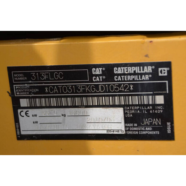 2019 Caterpillar 313F LGC-49256320
