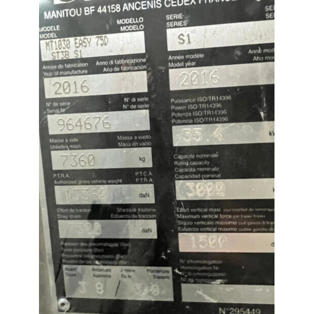 2016 مانيتو MT 1030-49265998