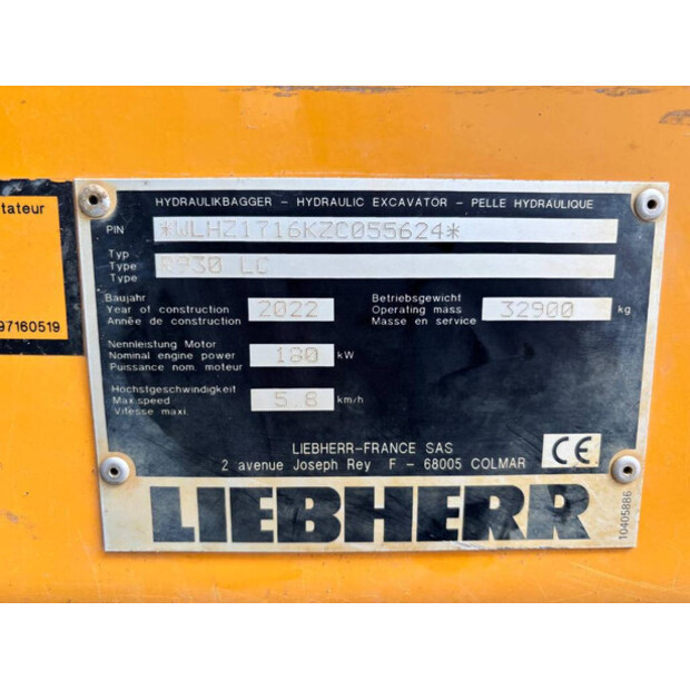 2022 ليبهير R930LC-49269754