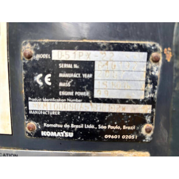 2007 Komatsu D 51 PX-22-49270183