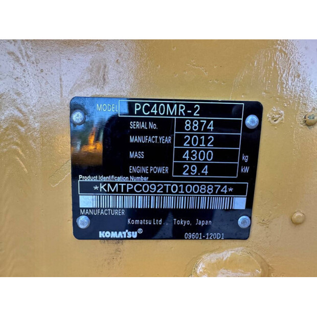 2012 Komatsu PC40MR-2-49275223
