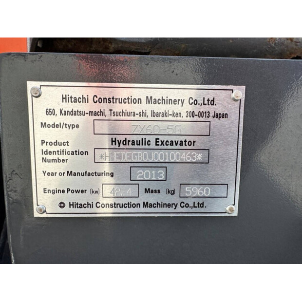 2013 Hitachi ZX60-5G-49275687