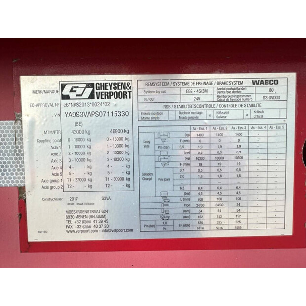 2017 GHEYSEN & VERPOORT S3VA-49276948