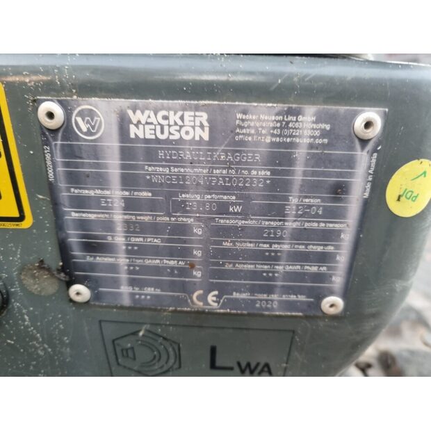 2020 WACKER NEUSON ET24-49300028