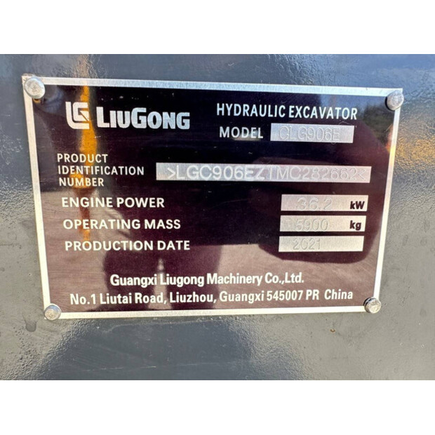 2021 LiuGong CLG906E-49301729